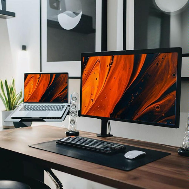 Rotatable Dual Screen Laptop Stand For Desktop-1915197932882235393