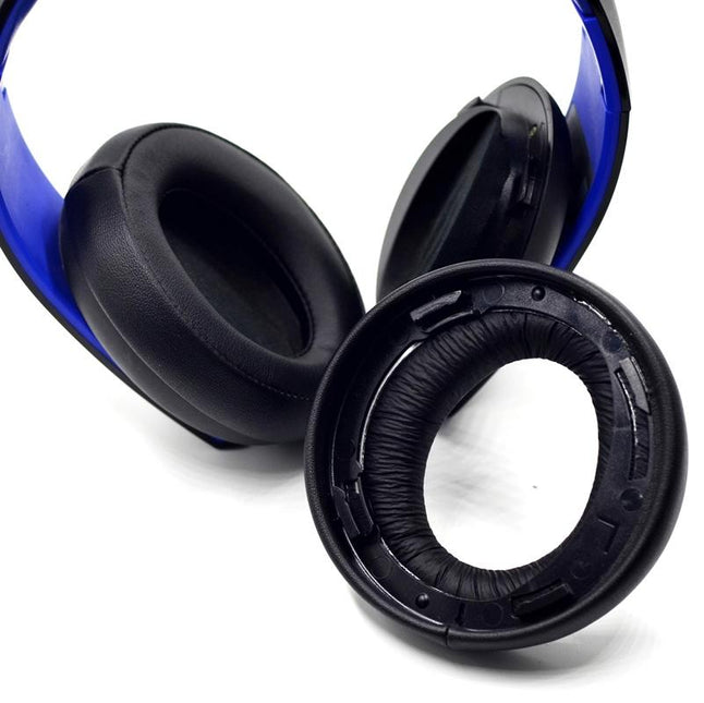 2-Pack Headphone Sponge Covers For Sony Ps3 / Ps4 7.1 Gold - Black-1915198263485665283