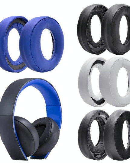 2-Pack Headphone Sponge Covers For Sony Ps3 / Ps4 7.1 Gold - Blue-1915197951521722369