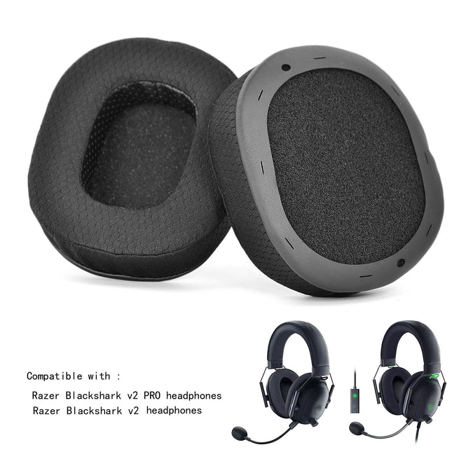 2-Pack Razer Blackshark V2 / V2 Pro Ear Pads - Football Net Sponge Cover-1915197693299396610