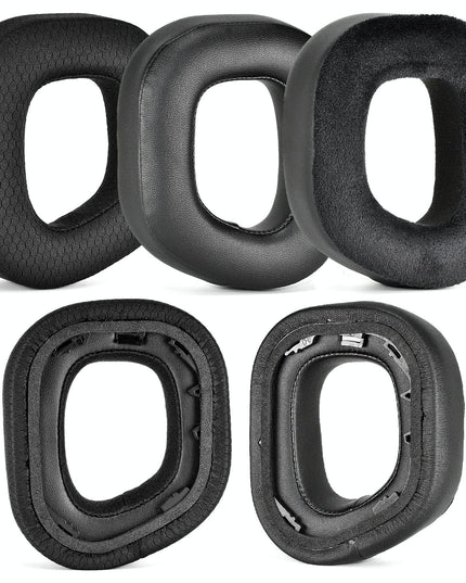 Pair Of Plush Earmuffs For Corsair Hs80 Rgb Headphones - Leather & Velvet-1915198089271054337