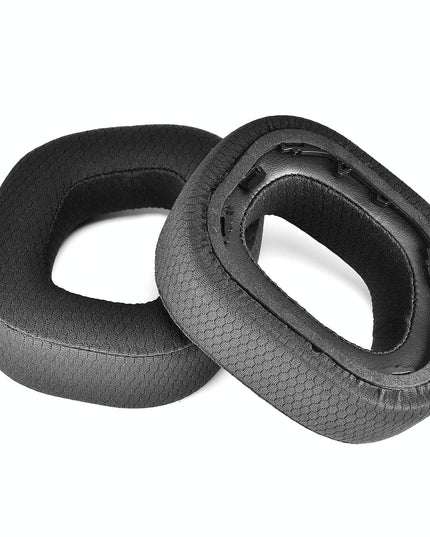 Pair Of Plush Earmuffs For Corsair Hs80 Rgb Headphones - Leather & Velvet-1915198089271054340