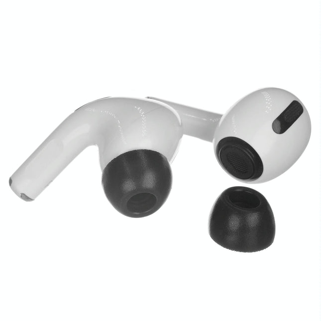 2-Pack Memory Foam Ear Tips For Tws Airpods Pro - Black Large-1915198291813994496