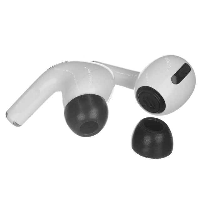 2-Pack Memory Foam Ear Tips For Tws Airpods Pro - Black Small-1915197969896968197
