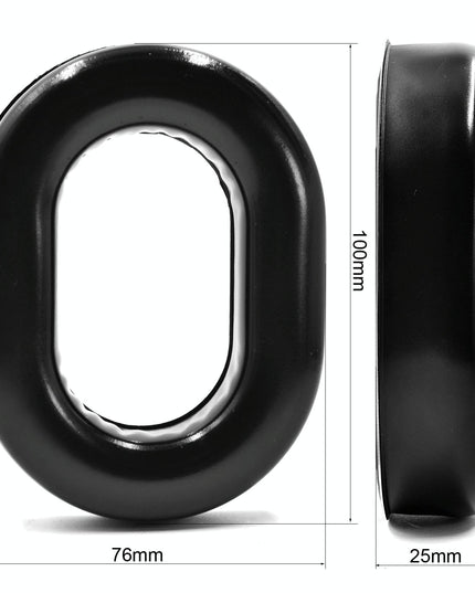 2-Pack Foam Headphone Covers For David Clark H10 - Black Gel-1915196849971662850