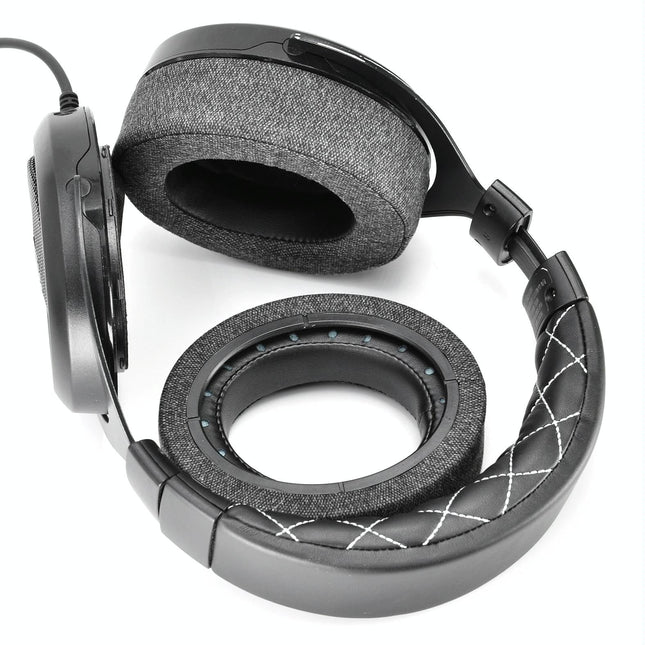 2-Pack Earpads For Corsair Hs Pro Series - Gray Linen & Leather-1915196942636421123