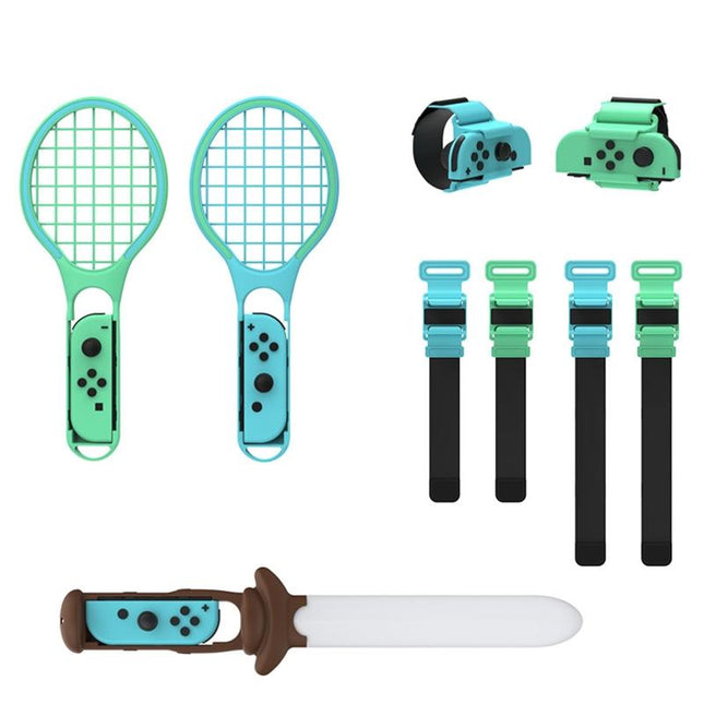 7-In-1 Sports Set For Nintendo Switch Lightsaber Leg Strap Tennis Racket Wrist Strap-1915197586340450310