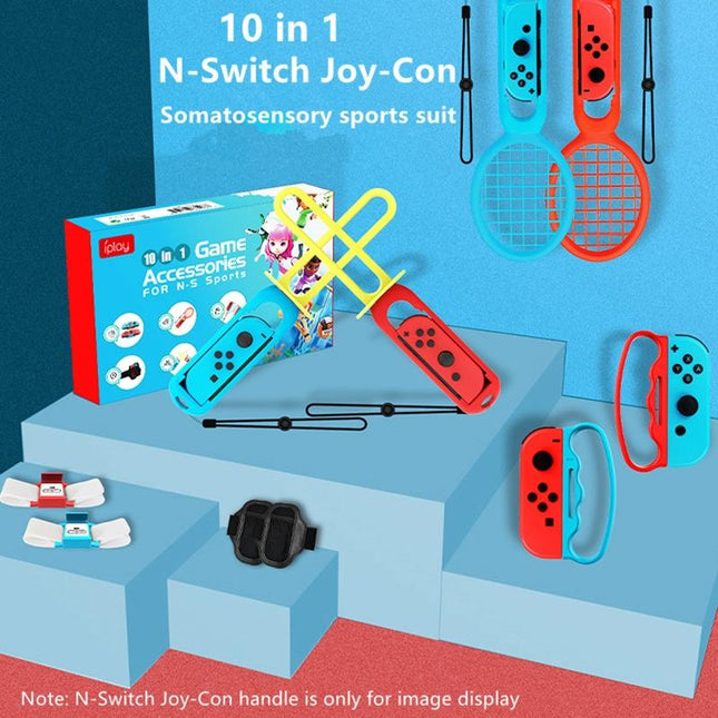 Versatile Grip And Strap Set For Nintendo Switch - 10 In 1-1915196915885150212
