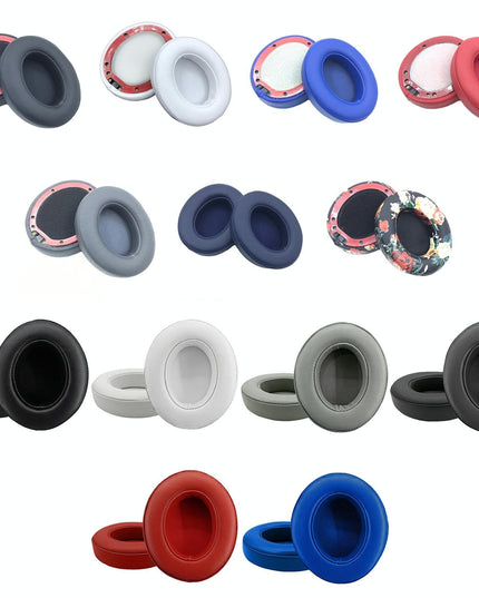 Breathable Leather Headphone Covers For Beats Studio 2 / 3 - Blue 2 Pcs-1915197981099954177