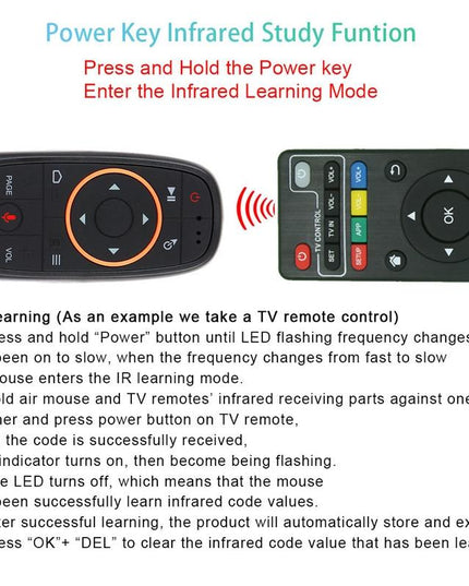 Smart Voice Remote Control - G10S Pro Bt Dual Mode With Learning Function-1915197644418977796