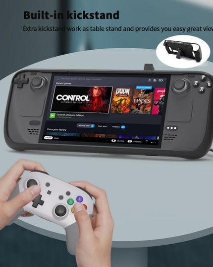 Tpu Case + Touchpad Sticker For Steam Deck Handheld - Compact Protection-1915197507944714244