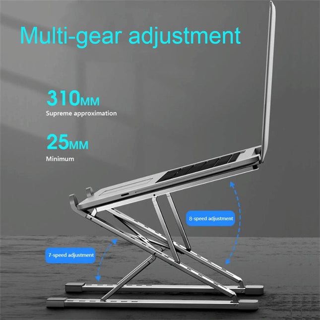 Foldable Aluminum Laptop Stand With Heat Dissipation-1915198116538224643