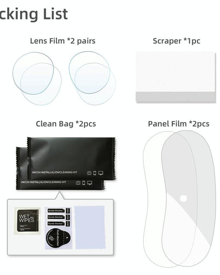 Pico 4 Vr Lens Panel Film Set - 2 Pairs-1915198236528873473