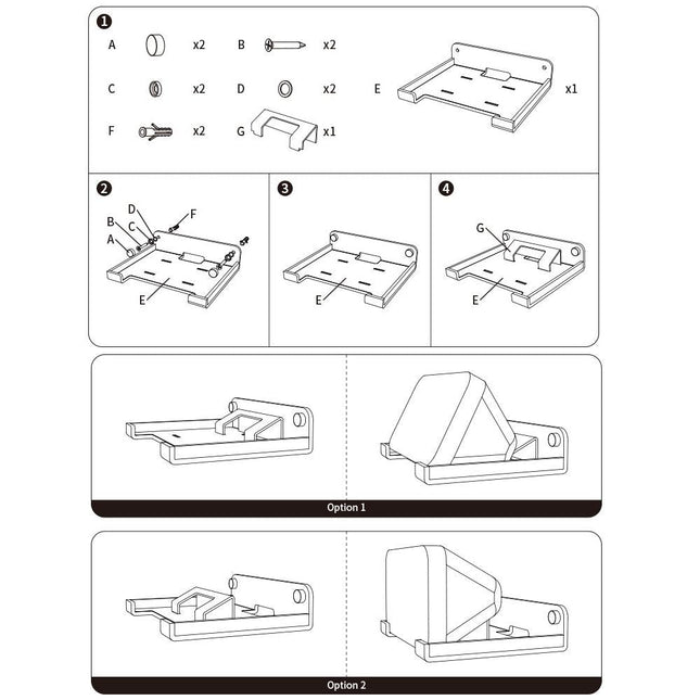 Wall Mount Audio Organizer For Amazon Echo Show 5 - 5.5-Inch Transparent-1915196870796382212