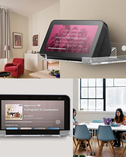 Wall Mount Audio Organizer For Amazon Echo Show 5 - 5.5-Inch Transparent-1915196870796382213