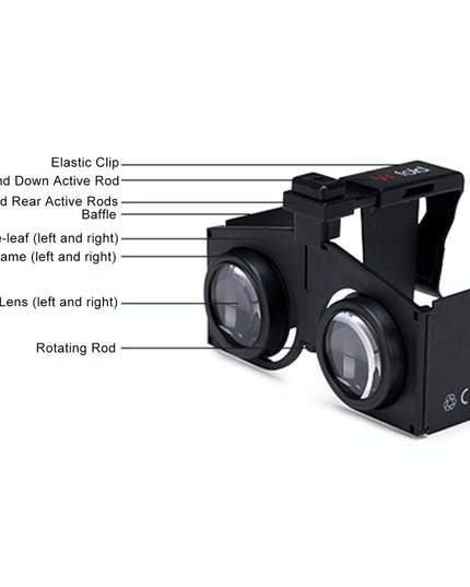 Portable Vr Headset - Foldable & Panoramic-1915196881848373250