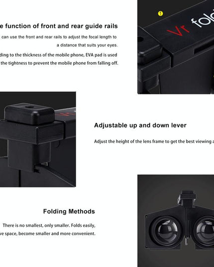 Portable Vr Headset - Foldable & Panoramic-1915196881848373251