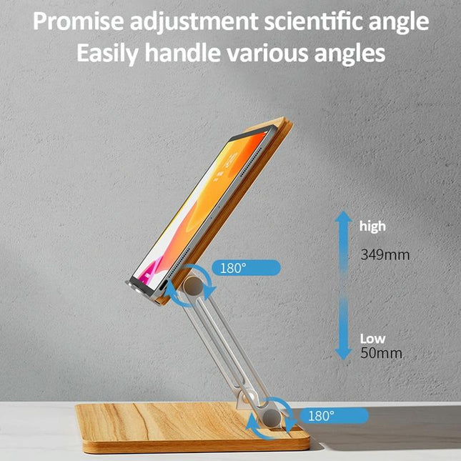 Adjustable Wooden Laptop Stand - Darkwood-1915196936886030339