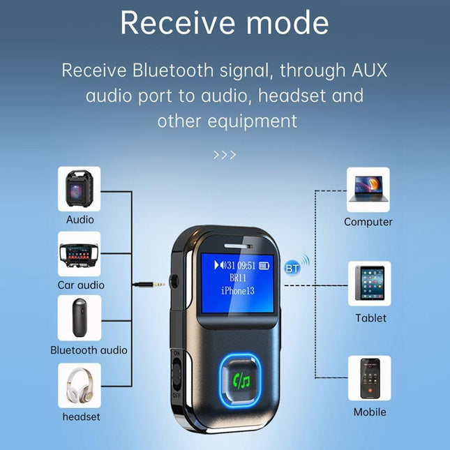 Bluetooth Audio Receiver With Screen And Mp3 Player-1915197752501997572