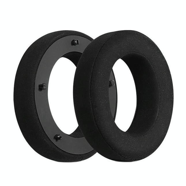 Breathable Leather Headset Cover For Focal Clear Mg Pro - Black Fiber 2 Pack-1915198271295459328
