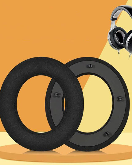 Breathable Leather Headset Cover For Focal Clear Mg Pro - Fiber Gray 2 Pack-1922443445952188421