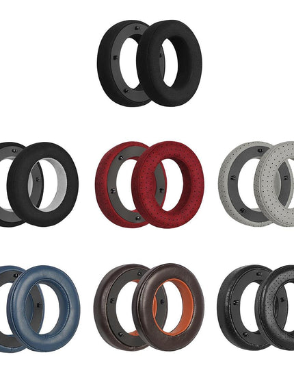 Breathable Leather Headset Cover For Focal Clear Mg Pro - Dark Blue 2 Pack-1915197613678923777