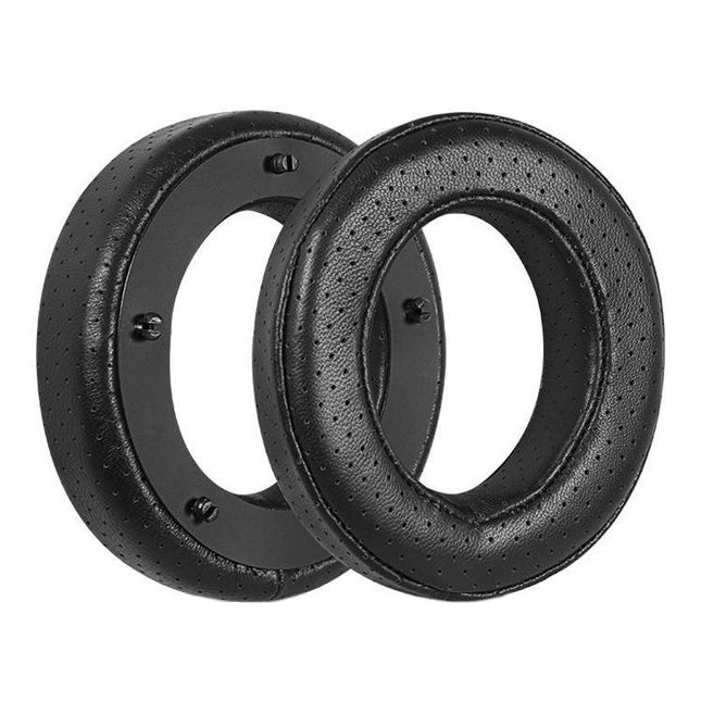 Breathable Leather Headset Cover For Focal Clear Mg Pro - Black Lambskin 2 Pack-1915197161209991168