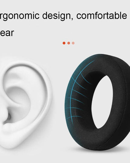 Breathable Leather Headset Cover For Focal Clear Mg Pro - Black Lambskin 2 Pack-1915197161209991172