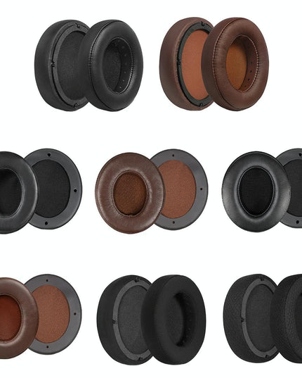 Soft And Breathable Brown Lambskin Headset Covers For Edifier W855Bt - 2 Pack-1915197808252686337