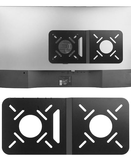 Universal Vesa Mount For Computer Monitor Router And Tablet - Black-1915197134177701888