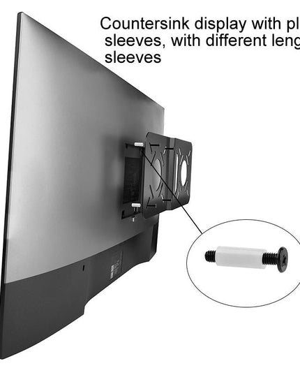 Universal Vesa Mount For Computer Monitor Router And Tablet - Black-1915197134177701891