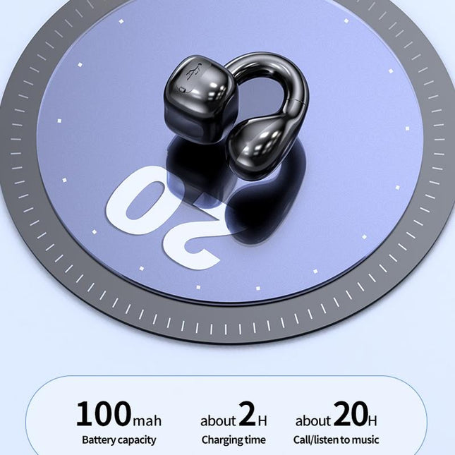 Waterproof Bluetooth Earphones With Ear Clip - M10-1915198110737502214