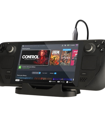 Steam Deck Console Base With Mobile Phone Bracket - Black-1915196969068924929