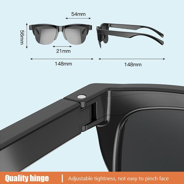 Bluetooth 5.3 Smart Sunglasses With Wireless Headset And Anti-Glare Protection-1915198115951022081