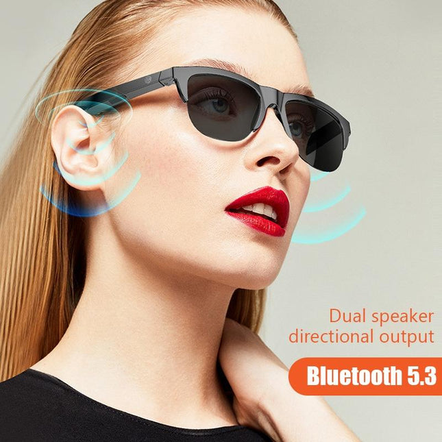 Bluetooth 5.3 Smart Sunglasses With Wireless Headset And Anti-Glare Protection-1915198115951022084