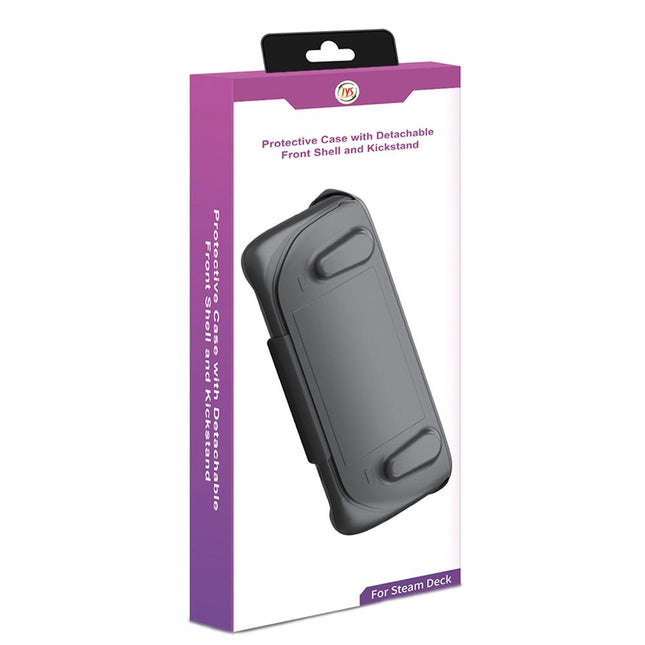 Steam Deck Protective Case & Cover Set With Bracket - Black-1915196946772004872