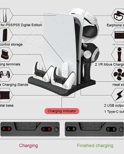 Storage Rack And Charging Base For Ps5-1915196957769469955