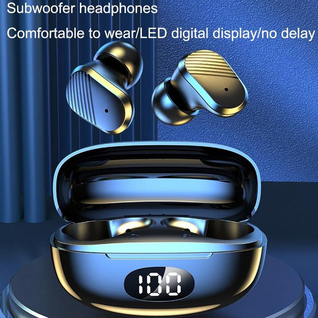 Wireless In-Ear Gaming Earphones With Digital Display - Black-1915196852702154753