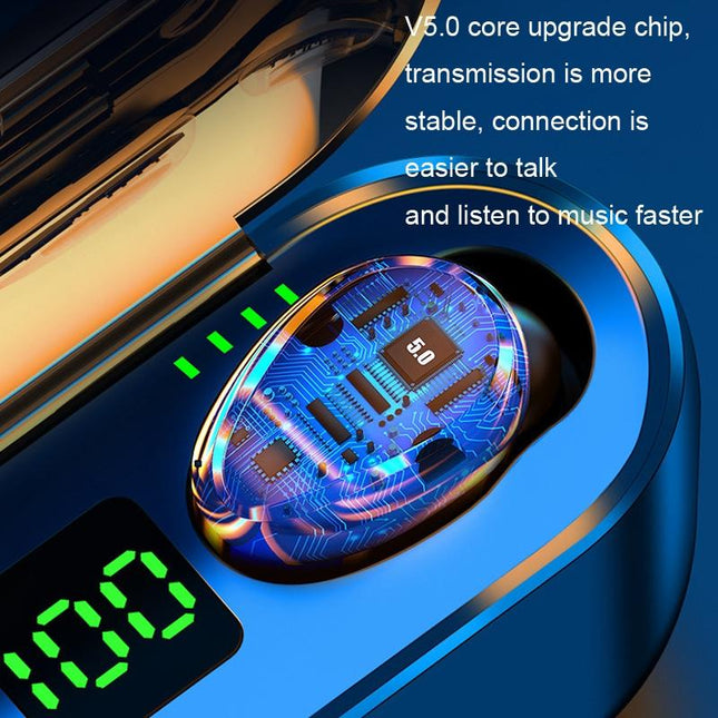 Wireless In-Ear Bluetooth Headset With Noise Reduction And Long Battery Life - Black-1915197147872104451