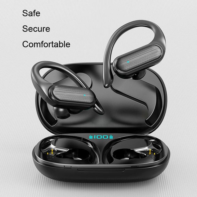 Wireless Noise-Cancelling Bluetooth Earbuds With Led Display - Blue-1915196694790803458