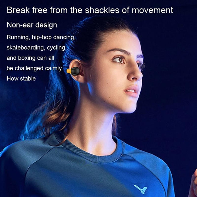 Wireless Ear Clip Bluetooth Headset With Led Display - Noise Reduction-1915196861329838089