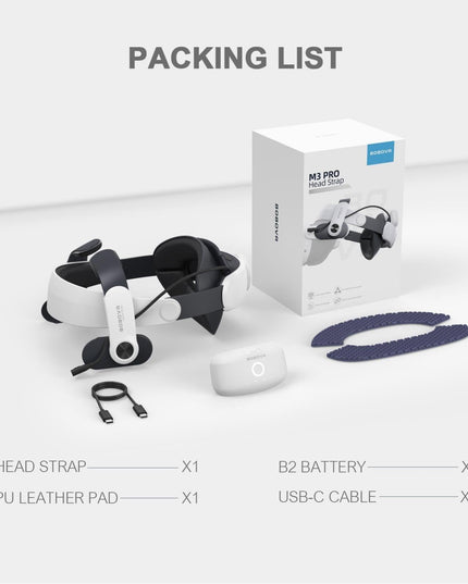 Meta Quest 3 Headband Battery - M3 Pro-1915197242394939398