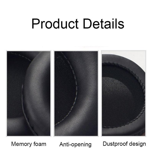 2-Pack Somic G941 Headphone Ear Cushion Replacement In Black Leather-1915196967168905221