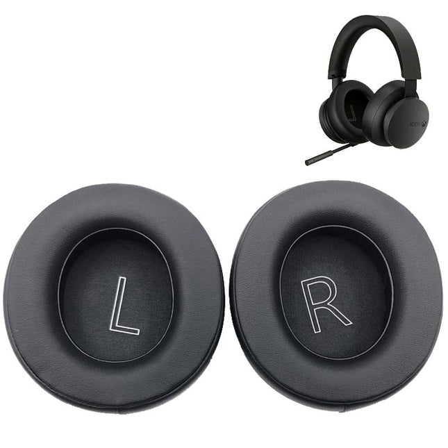 Xbox Series Headphone Leather Foam Cover - Black 1 Pair-1922443401773584388