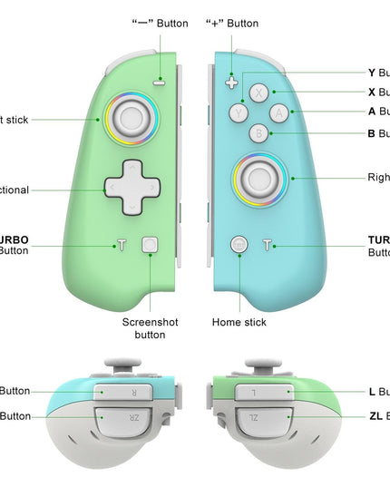 Vibrant Joycon Set With Colourful Light Switch-1915196904879296513