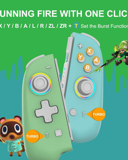 Vibrant Joycon Set With Colourful Light Switch-1915196904879296514