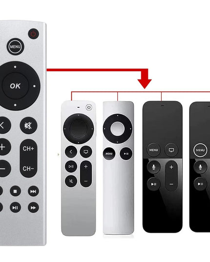 Silver Apple Tv Remote Control For 4K / Hd Without Voice-1922443393837961222