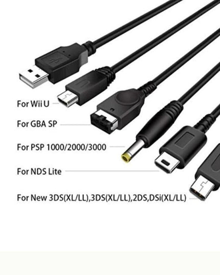 Universal 5-In-1 Usb Charger For Wii U 3Ds Nds Psp-1915198051509735426
