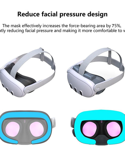 Soft Adjustable Vr Eye Mask Set For Meta Quest 3-1915197729559154692