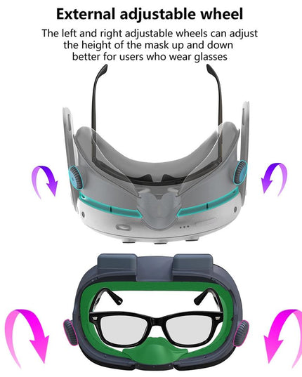 Soft Adjustable Vr Eye Mask Set For Meta Quest 3-1915197729559154693